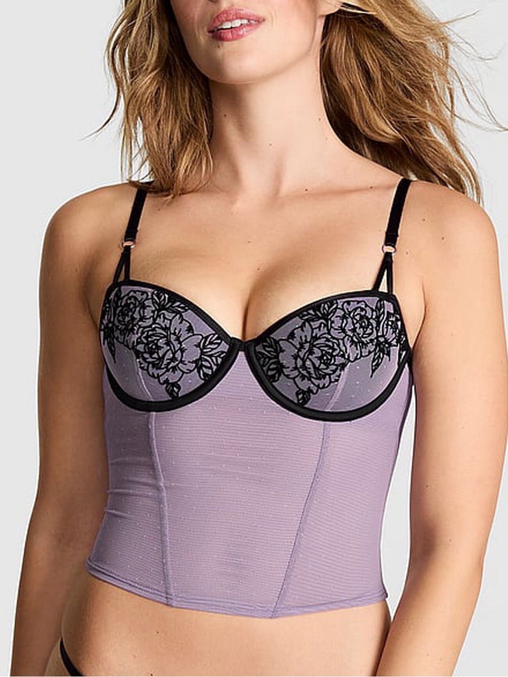 Victoria’s Secret PINK WINK LIGHTLY LINED BALCONETTE CORSET TOP size medium
